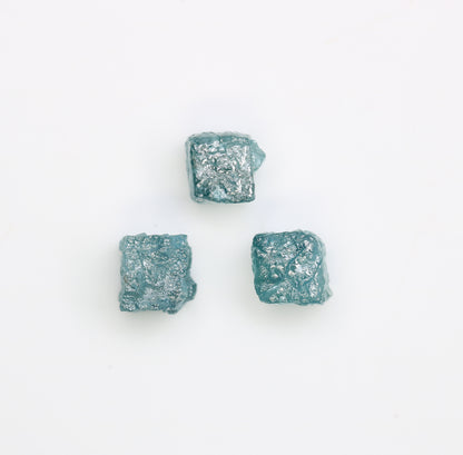 2.37 CT Cube Raw Blue Rough Diamond For Engagement Ring - JayKrishna Diamond
