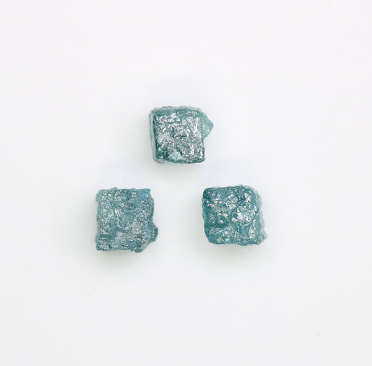 2.37 CT Cube Raw Blue Rough Diamond For Engagement Ring - JayKrishna Diamond