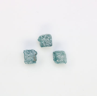 2.37 CT Cube Raw Blue Rough Diamond For Engagement Ring - JayKrishna Diamond