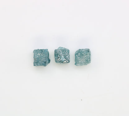 2.37 CT Cube Raw Blue Rough Diamond For Engagement Ring - JayKrishna Diamond