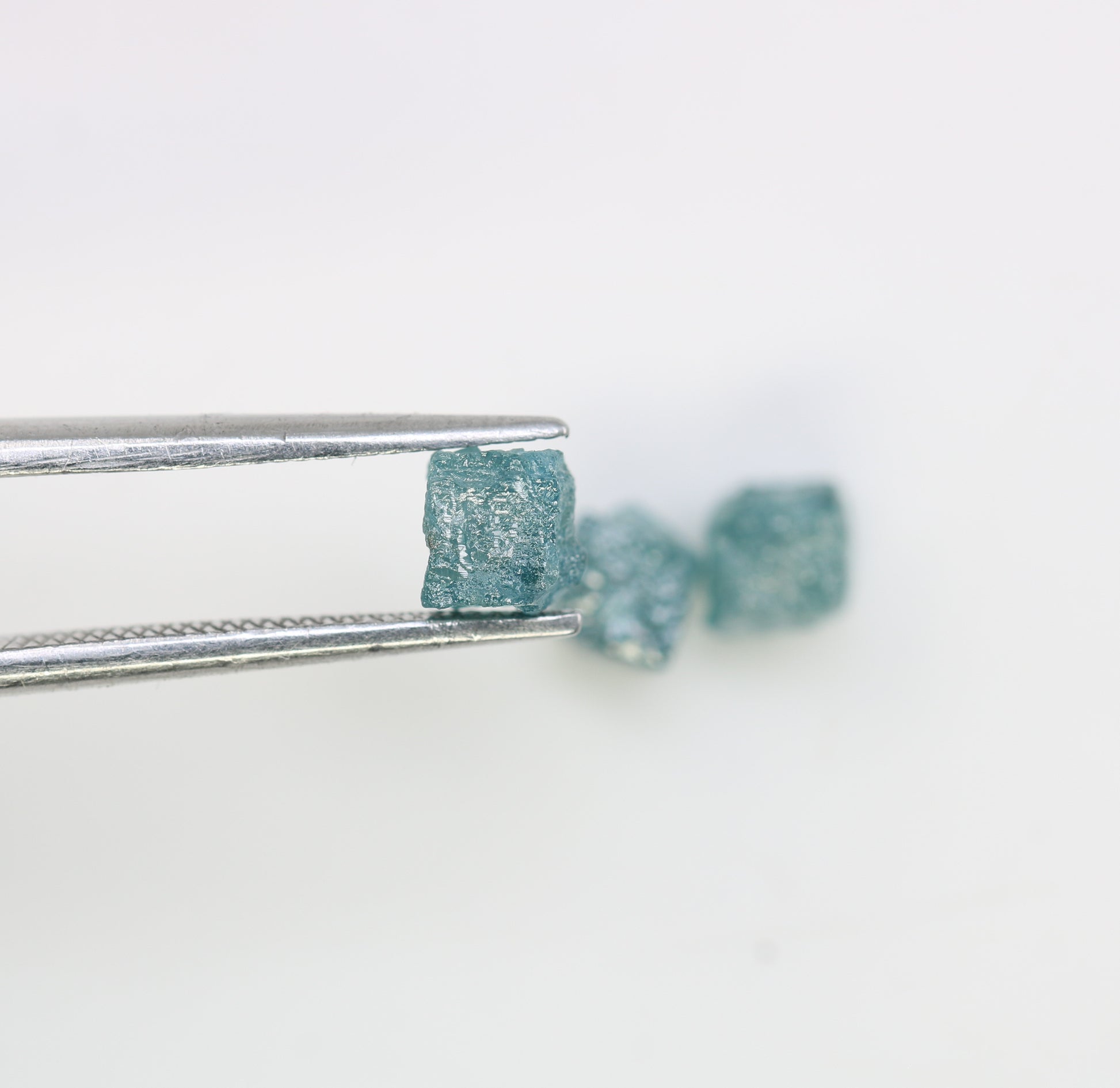 2.37 CT Cube Raw Blue Rough Diamond For Engagement Ring - JayKrishna Diamond