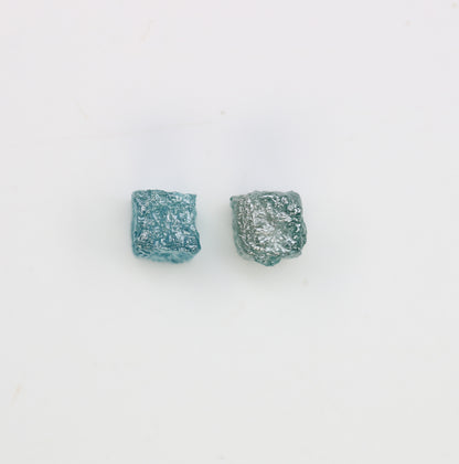1.55 CT Blue Rough Cube Raw Diamond For Engagement Ring - JayKrishna Diamond
