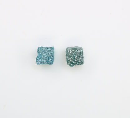 1.55 CT Blue Rough Cube Raw Diamond For Engagement Ring - JayKrishna Diamond