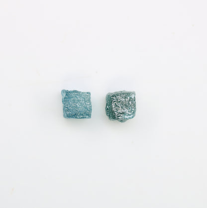 1.55 CT Blue Rough Cube Raw Diamond For Engagement Ring - JayKrishna Diamond