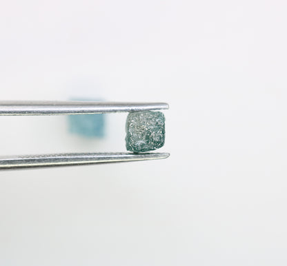 1.55 CT Blue Rough Cube Raw Diamond For Engagement Ring - JayKrishna Diamond