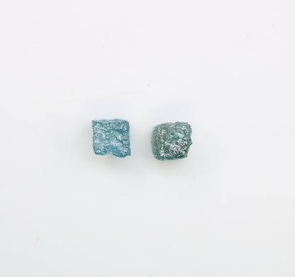 1.55 CT Blue Rough Cube Raw Diamond For Engagement Ring - JayKrishna Diamond