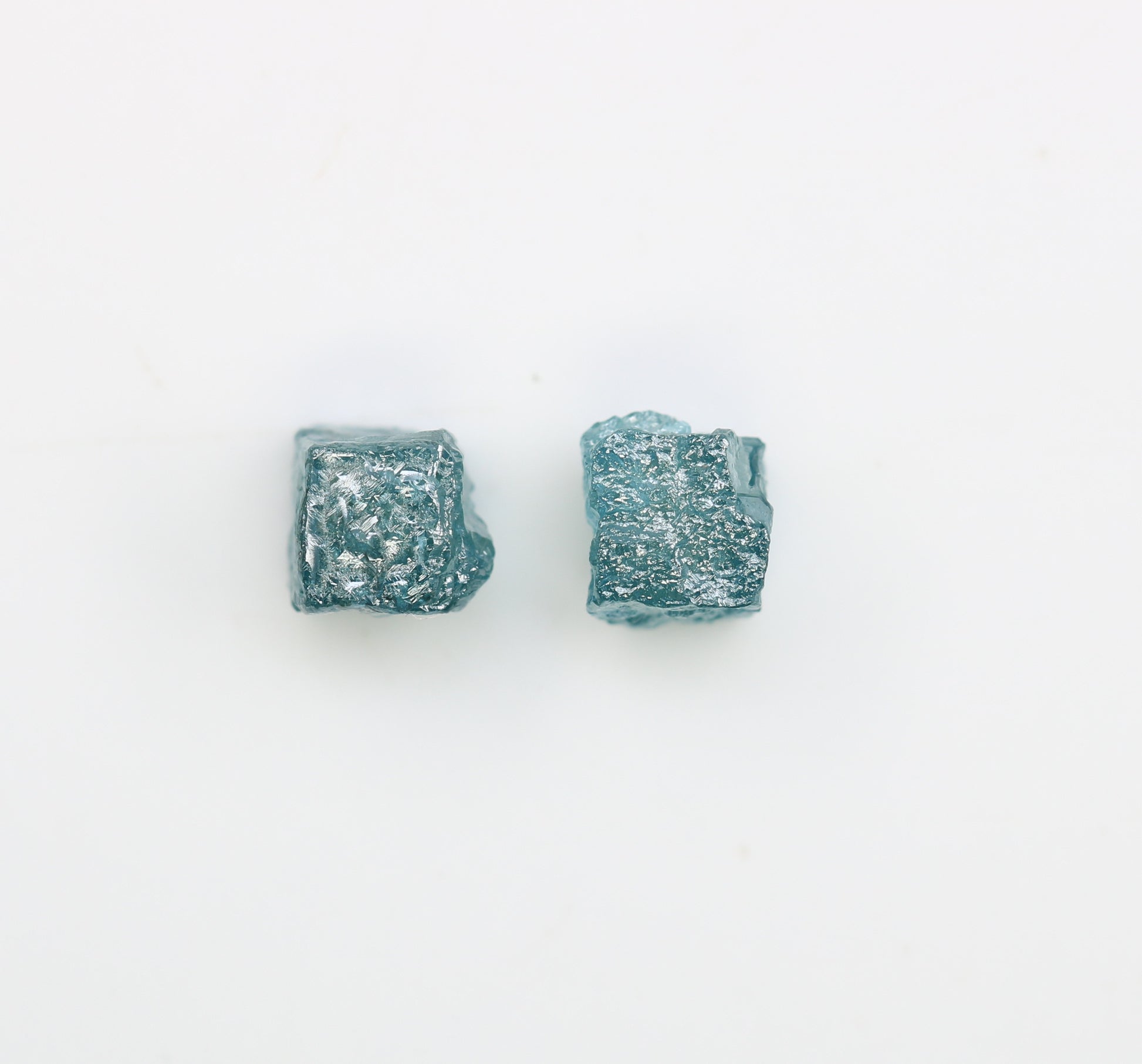 1.56 CT Blue Rough Cube Raw Diamond For Engagement Ring - JayKrishna Diamond