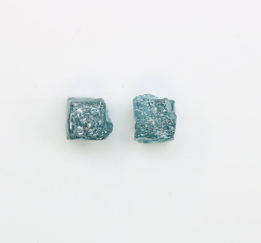 1.56 CT Blue Rough Cube Raw Diamond For Engagement Ring - JayKrishna Diamond
