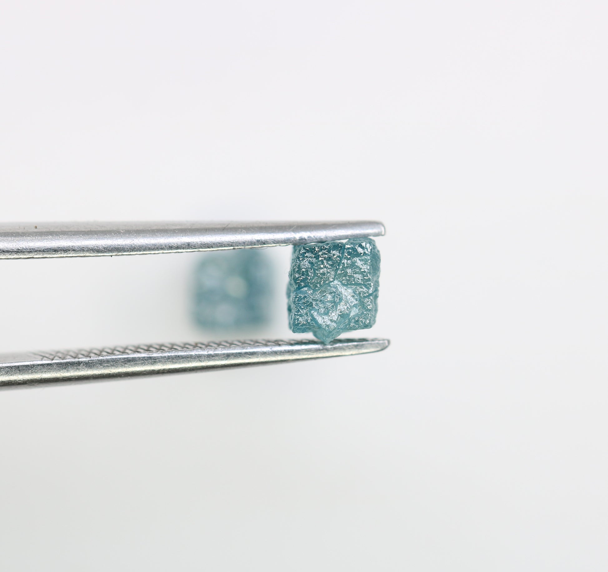 1.56 CT Blue Rough Cube Raw Diamond For Engagement Ring - JayKrishna Diamond