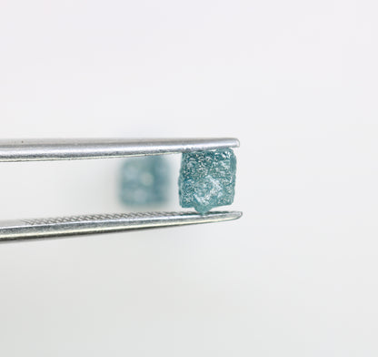 1.56 CT Blue Rough Cube Raw Diamond For Engagement Ring - JayKrishna Diamond