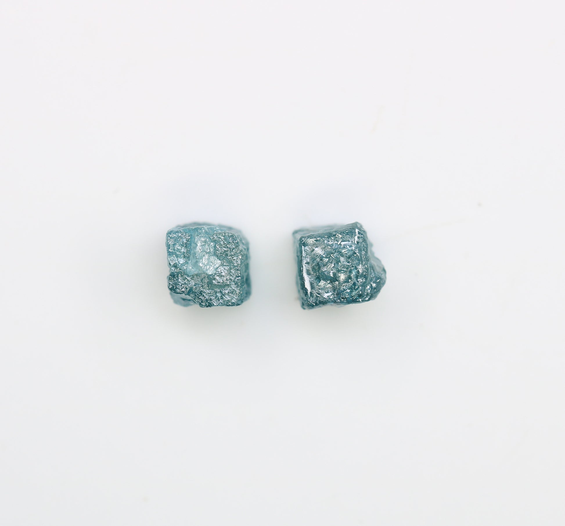 1.56 CT Blue Rough Cube Raw Diamond For Engagement Ring - JayKrishna Diamond