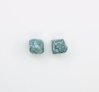 1.56 CT Blue Rough Cube Raw Diamond For Engagement Ring - JayKrishna Diamond