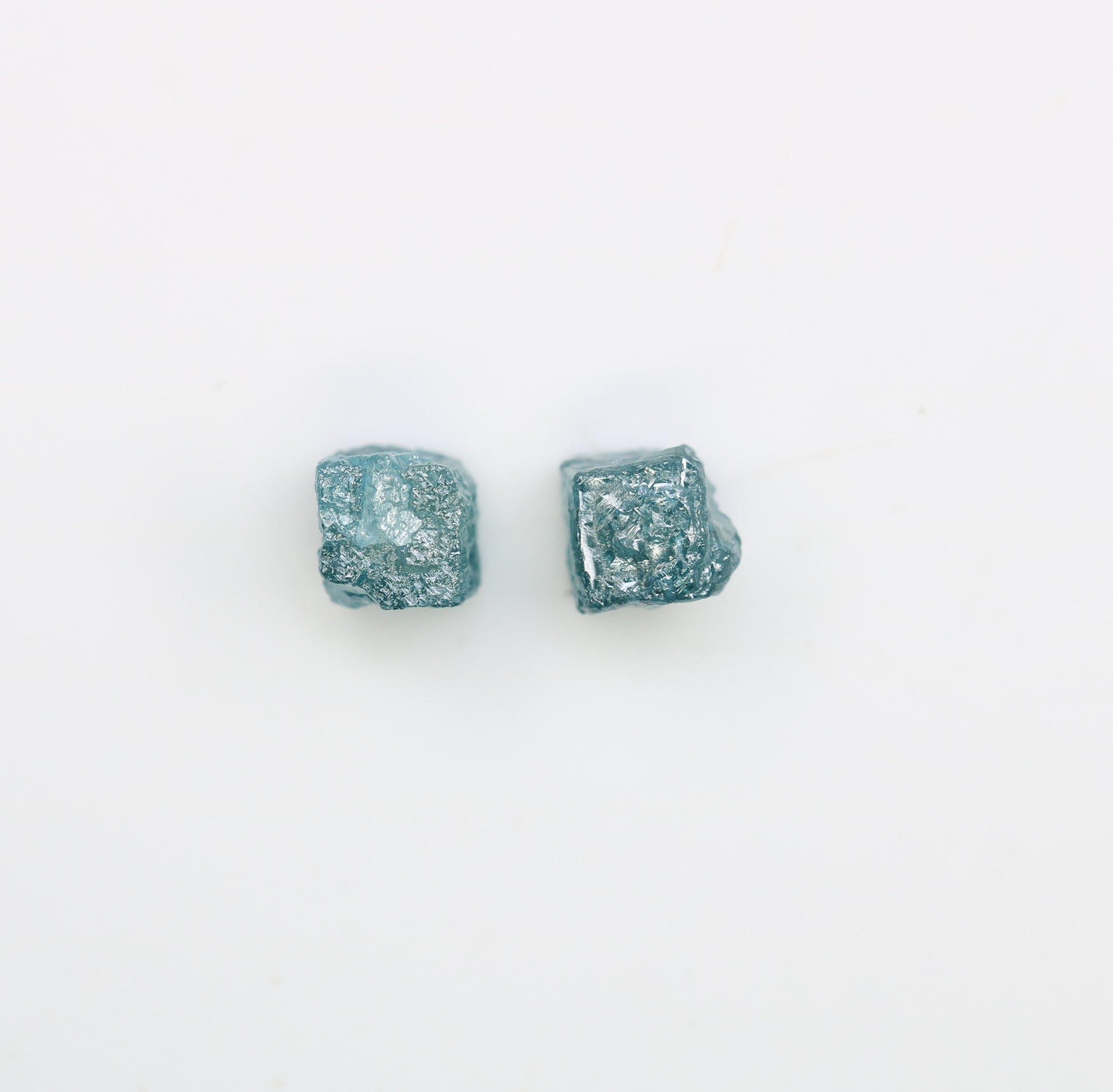 1.56 CT Blue Rough Cube Raw Diamond For Engagement Ring - JayKrishna Diamond