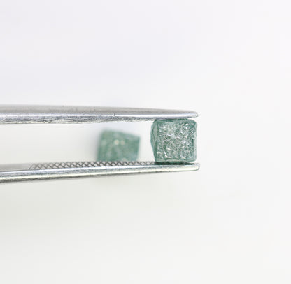 1.56 CT Cube Raw Blue Rough Diamond For Engagement Ring - JayKrishna Diamond