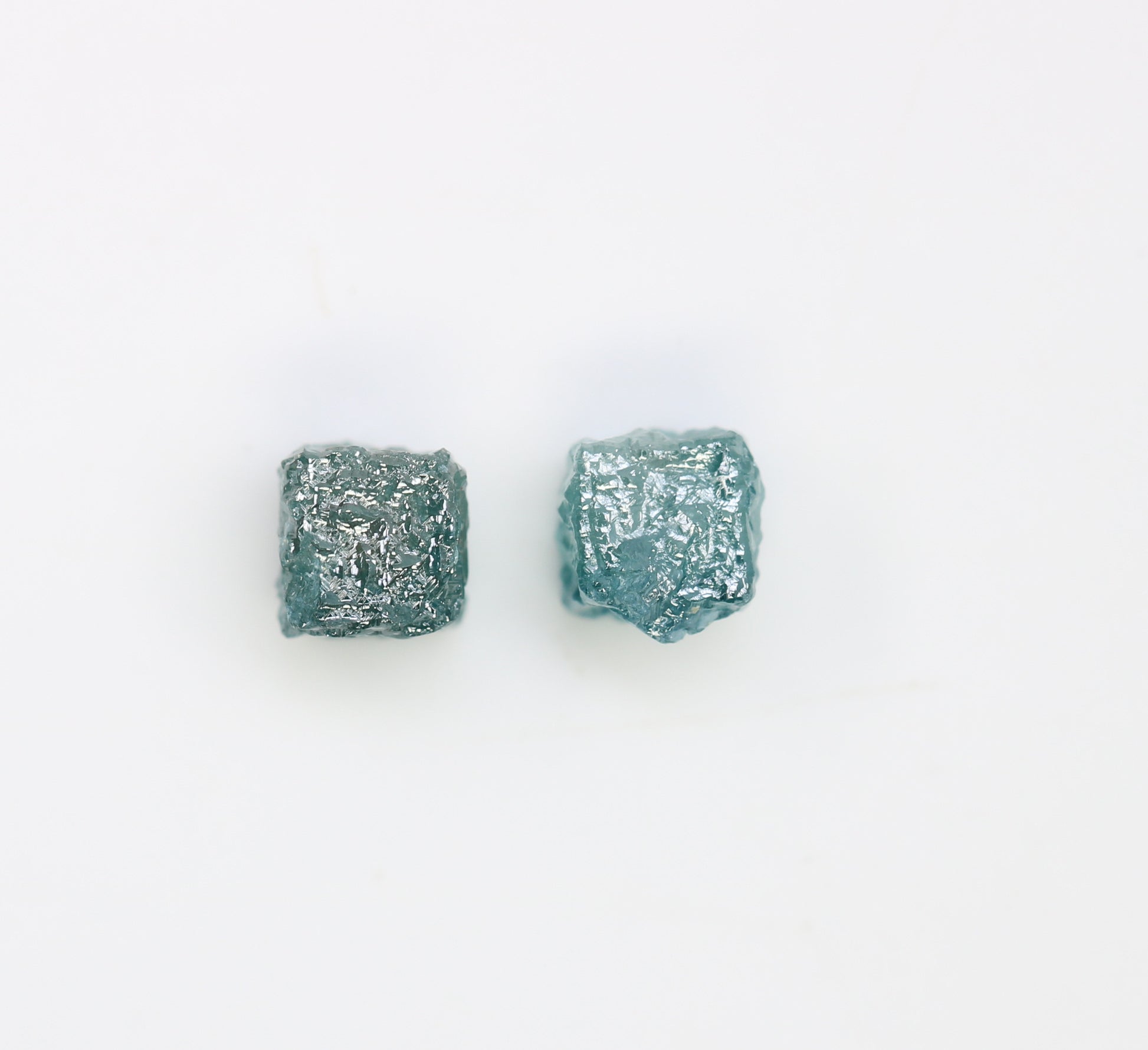 1.46 CT Cube Raw Blue Rough Diamond For Engagement Ring - JayKrishna Diamond