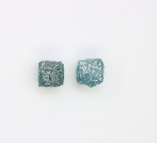 1.46 CT Cube Raw Blue Rough Diamond For Engagement Ring - JayKrishna Diamond