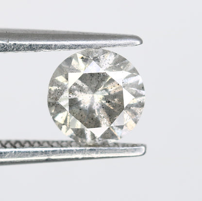 0.60 CT Salt and Pepper Round Brilliant Cut Diamond for an Elegant Engagement Ring: Unique Gemstone Jewelry - JayKrishna Diamond