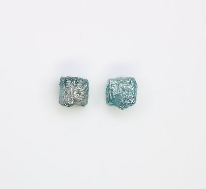 1.46 CT Cube Raw Blue Rough Diamond For Engagement Ring - JayKrishna Diamond