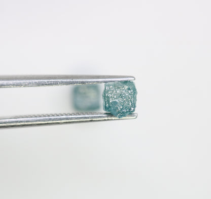 1.46 CT Cube Raw Blue Rough Diamond For Engagement Ring - JayKrishna Diamond