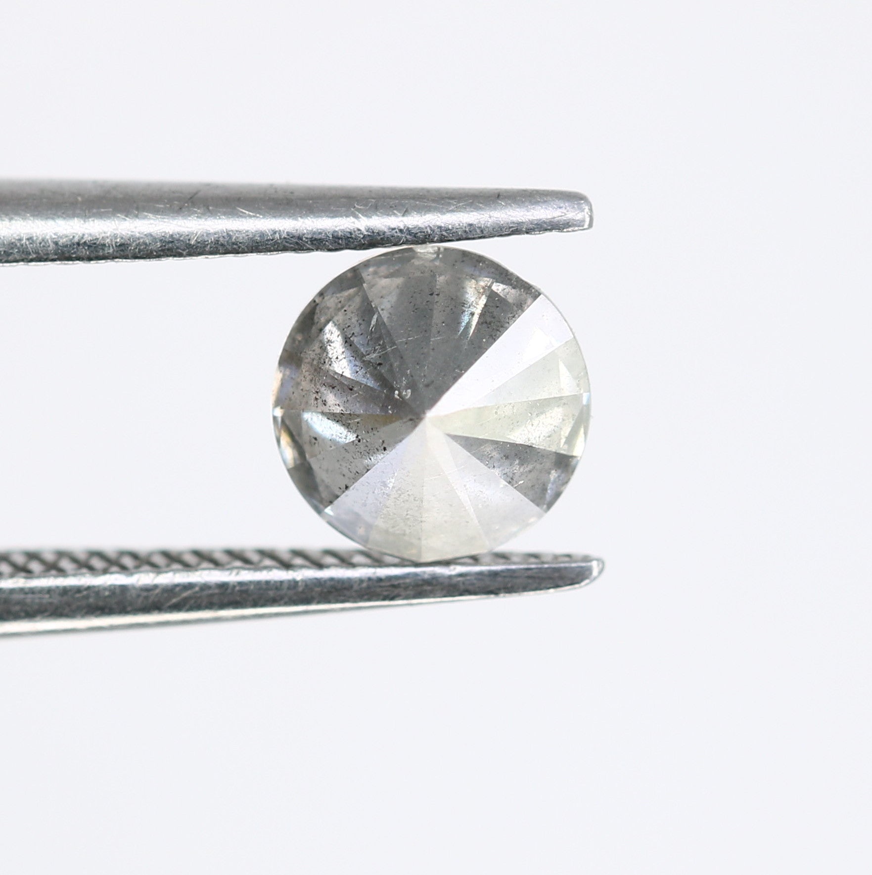 0.60 CT Salt and Pepper Round Brilliant Cut Diamond for an Elegant Engagement Ring: Unique Gemstone Jewelry - JayKrishna Diamond