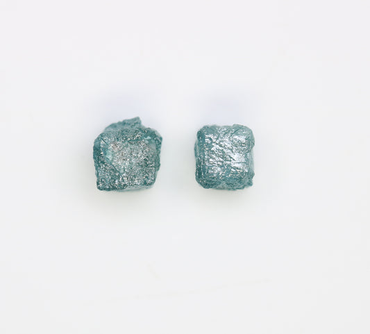 1.64 CT Cube Rough Raw Blue Diamond For Engagement Ring - JayKrishna Diamond