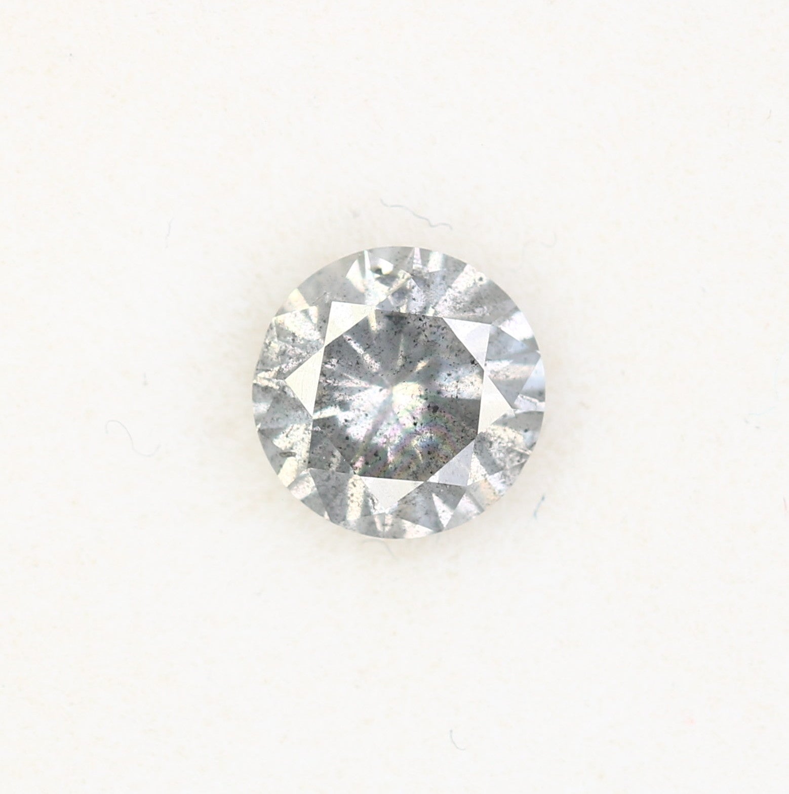 0.60 CT Salt and Pepper Round Brilliant Cut Diamond for an Elegant Engagement Ring: Unique Gemstone Jewelry - JayKrishna Diamond