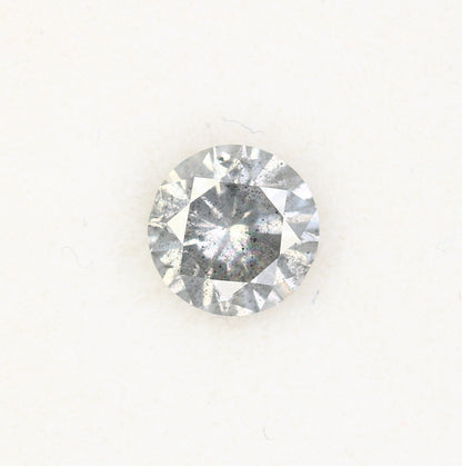 0.60 CT Salt and Pepper Round Brilliant Cut Diamond for an Elegant Engagement Ring: Unique Gemstone Jewelry - JayKrishna Diamond