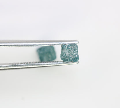 1.64 CT Cube Rough Raw Blue Diamond For Engagement Ring - JayKrishna Diamond