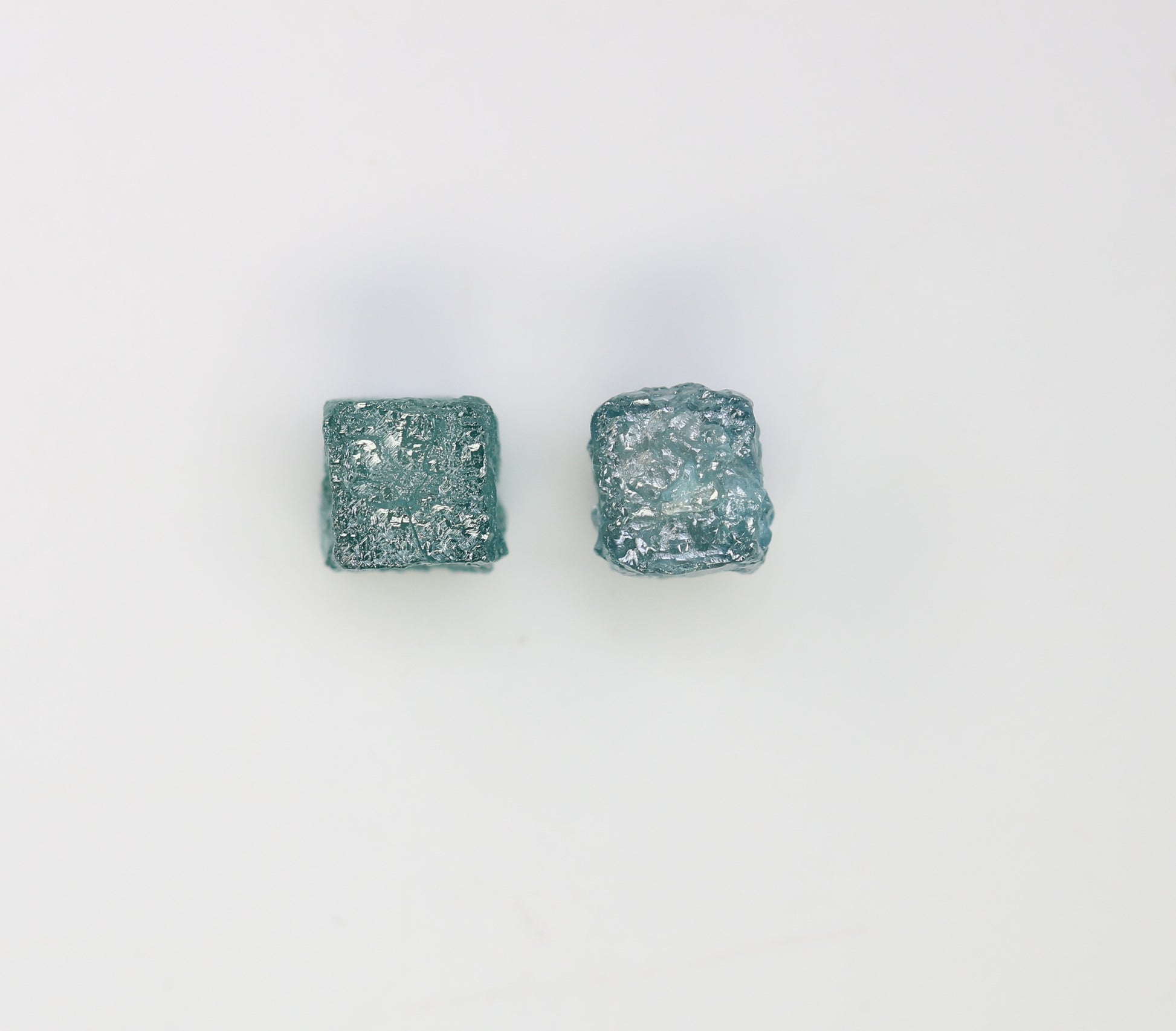 1.60 CT Cube Rough Raw Blue Diamond For Engagement Ring - JayKrishna Diamond