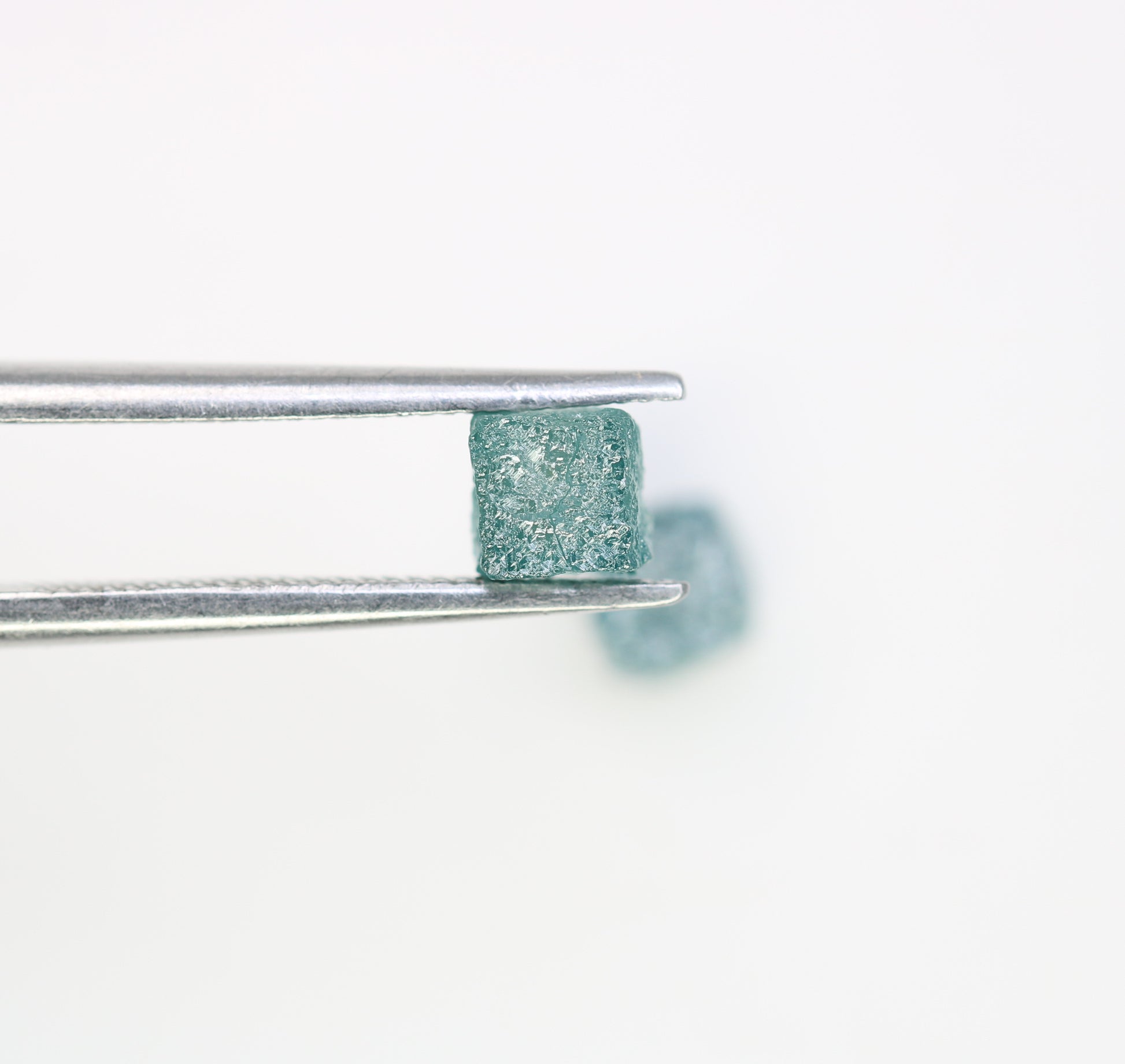 1.60 CT Cube Rough Raw Blue Diamond For Engagement Ring - JayKrishna Diamond