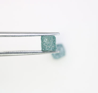1.60 CT Cube Rough Raw Blue Diamond For Engagement Ring - JayKrishna Diamond