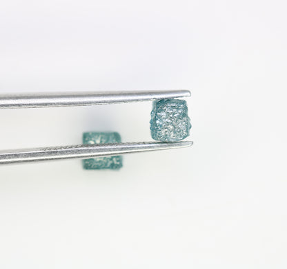 1.60 CT Cube Rough Raw Blue Diamond For Engagement Ring - JayKrishna Diamond