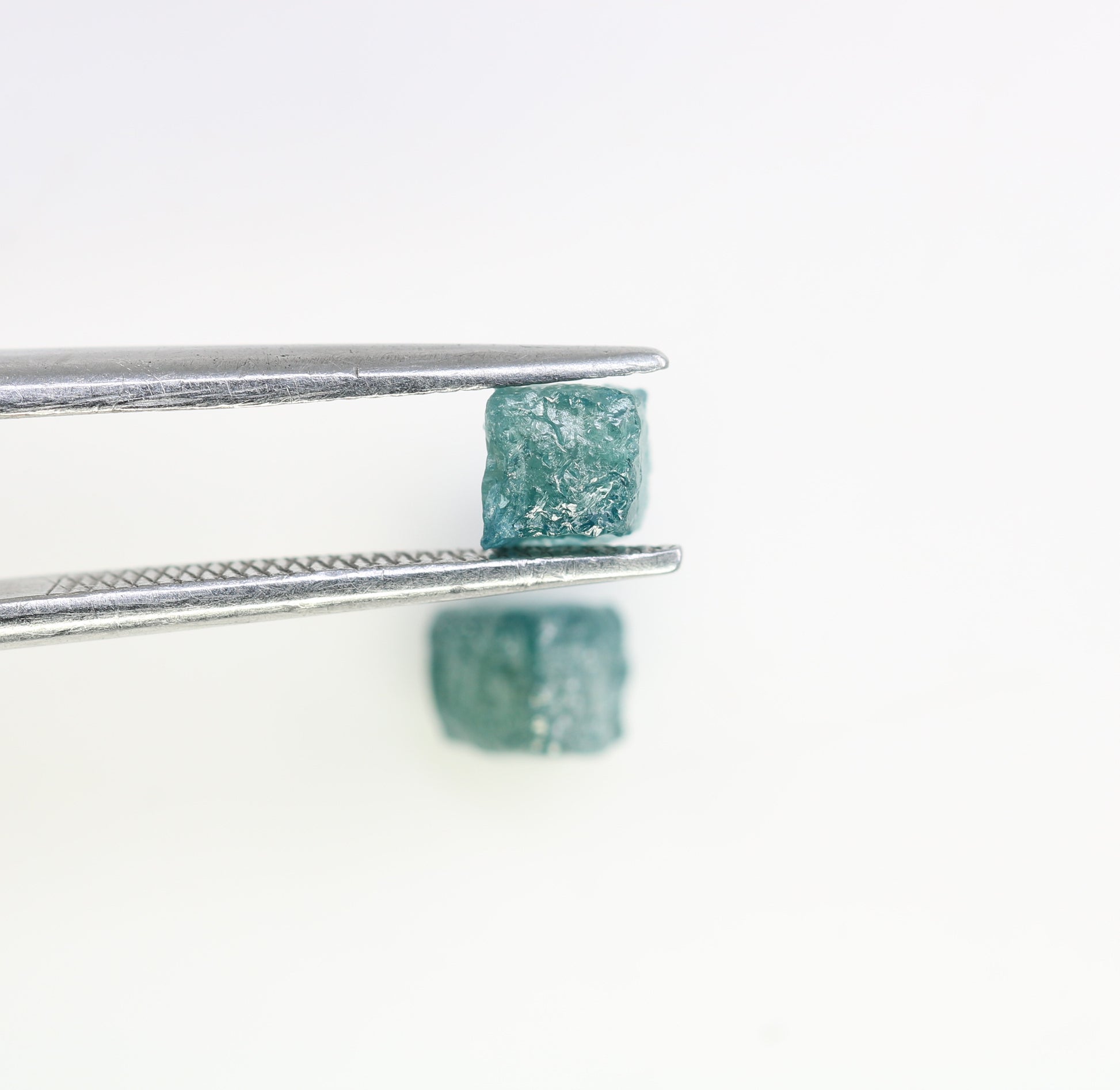 1.61 CT Blue Rough Cube Raw Diamond For Engagement Ring - JayKrishna Diamond