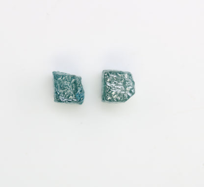 1.61 CT Blue Rough Cube Raw Diamond For Engagement Ring - JayKrishna Diamond