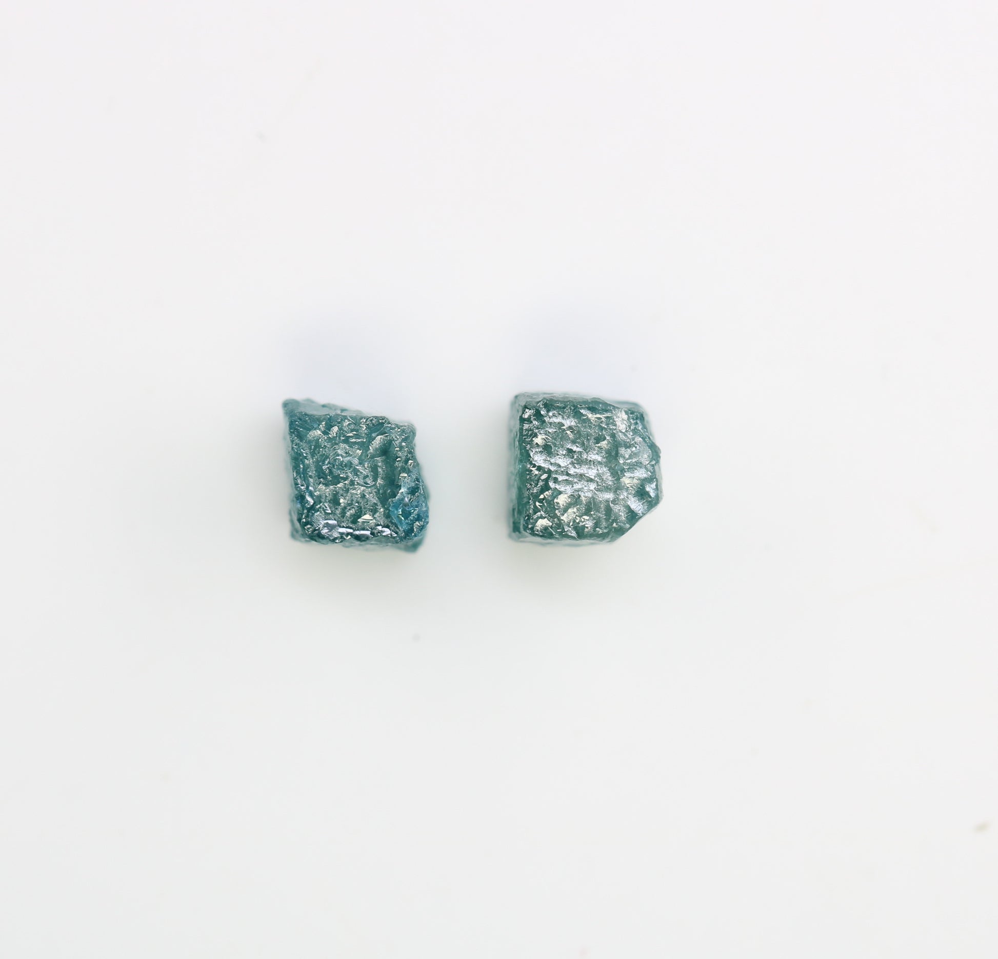 1.61 CT Blue Rough Cube Raw Diamond For Engagement Ring - JayKrishna Diamond