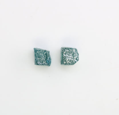 1.61 CT Blue Rough Cube Raw Diamond For Engagement Ring - JayKrishna Diamond