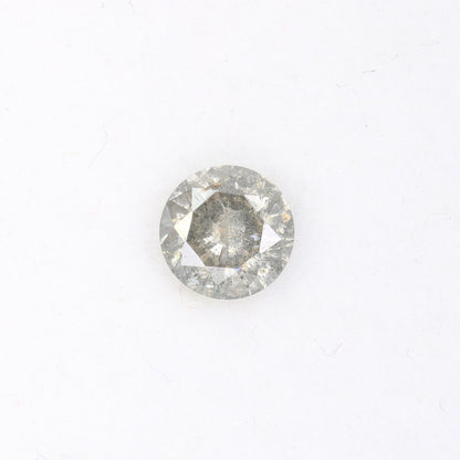 0.65 CT Salt and Pepper Loose Round Brilliant Cut Diamond for Engagement Ring - Unique Gemstone for Custom Bridal Jewelry - JayKrishna Diamond