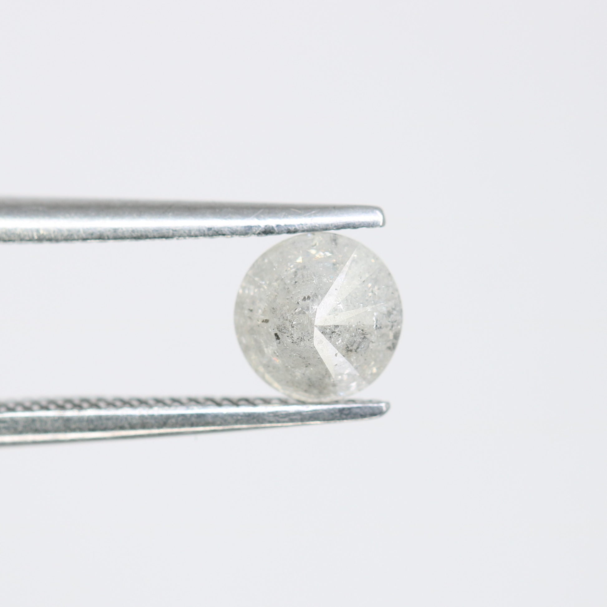 0.58 CT Round Brilliant Cut Natural Salt and Pepper Diamond – Elegant Loose Gem for Unique Engagement Rings - JayKrishna Diamond