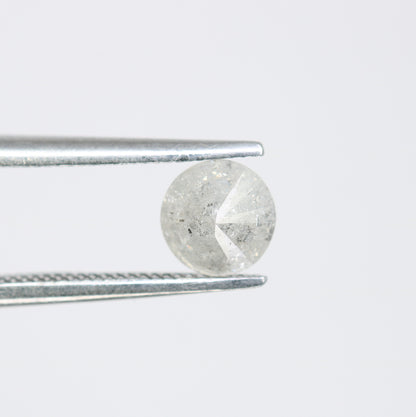 0.58 CT Round Brilliant Cut Natural Salt and Pepper Diamond – Elegant Loose Gem for Unique Engagement Rings - JayKrishna Diamond