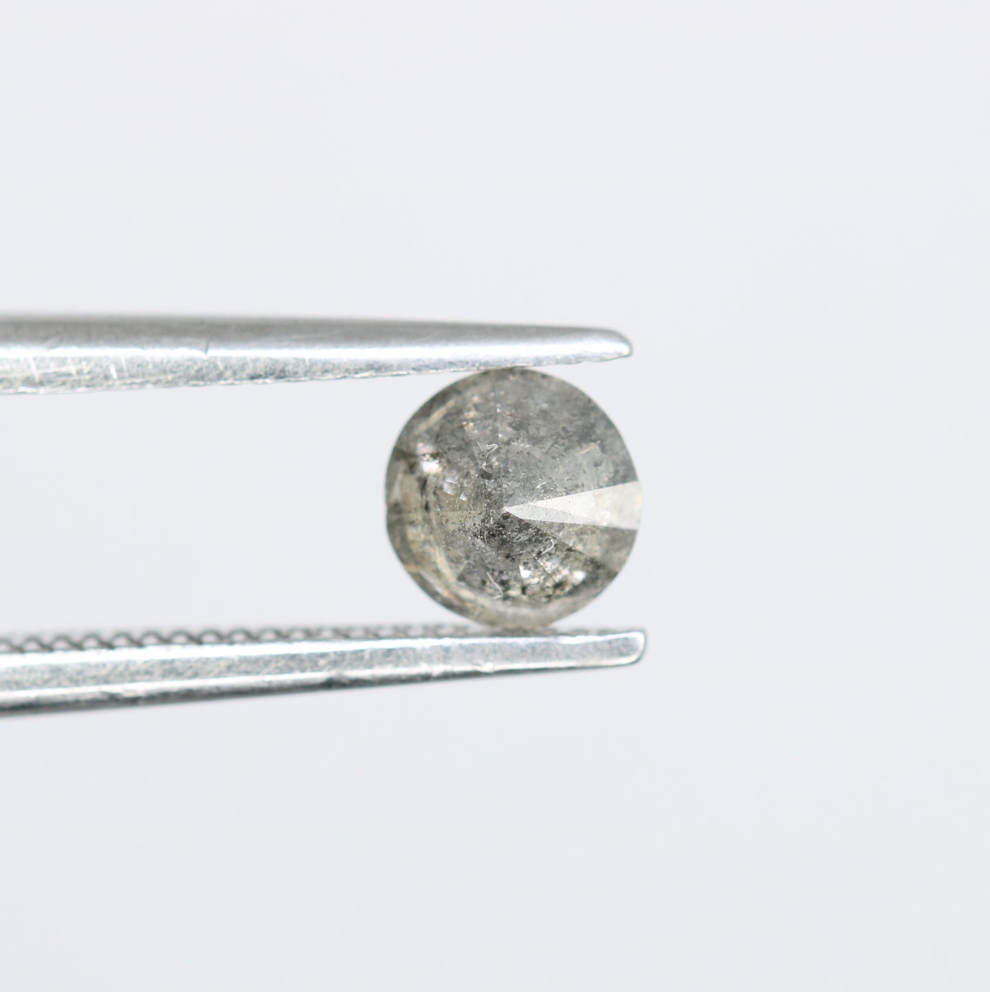0.39 CT Round Brilliant Cut Salt and Pepper Diamond for Custom Engagement Rings, Unique Fine Jewelry & Ethical Bridal Jewelry - JayKrishna Diamond