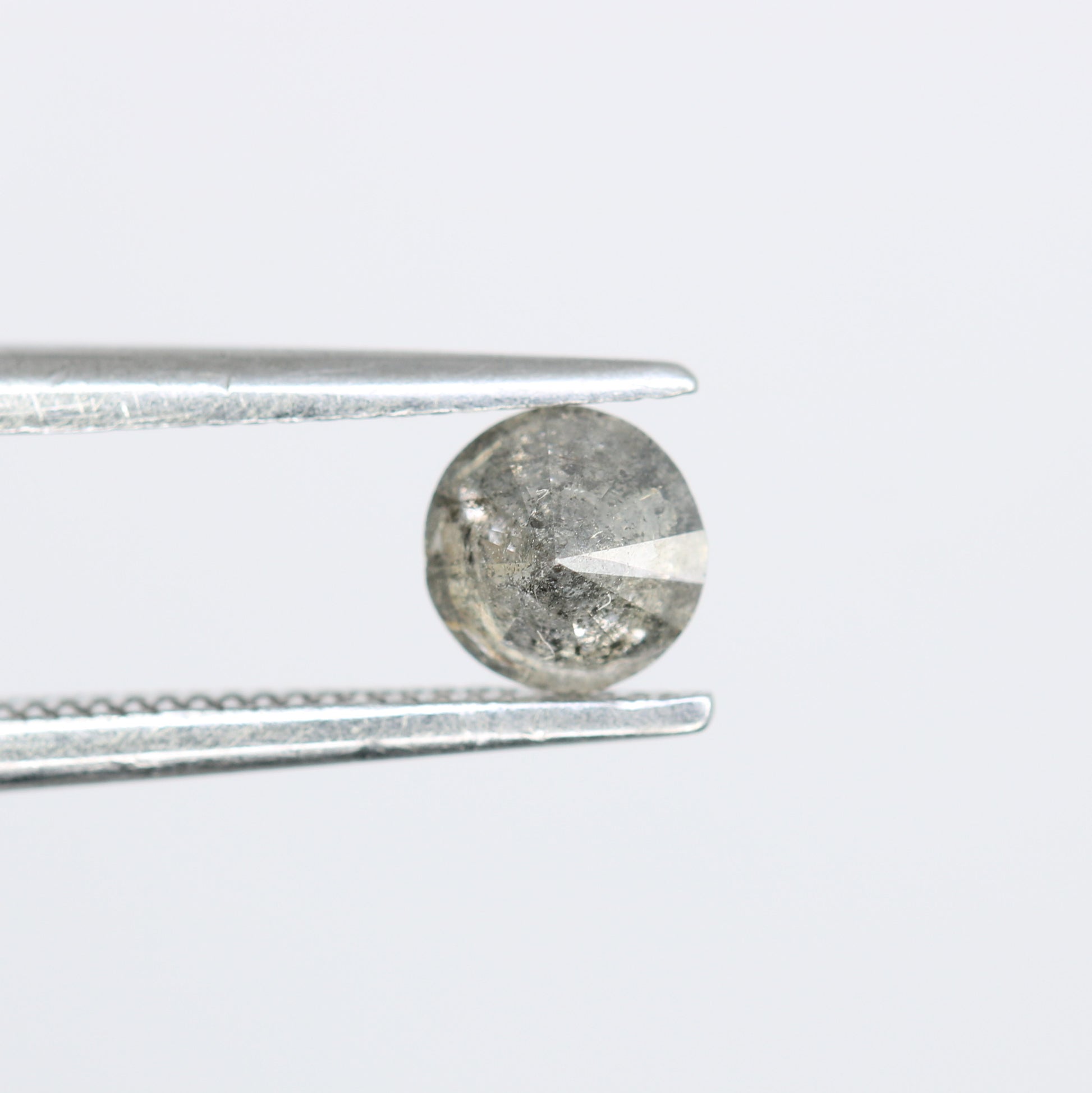 0.39 CT Round Brilliant Cut Salt and Pepper Diamond for Custom Engagement Rings, Unique Fine Jewelry & Ethical Bridal Jewelry - JayKrishna Diamond