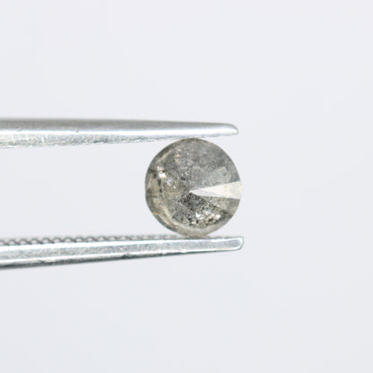 0.39 CT Round Brilliant Cut Salt and Pepper Diamond for Custom Engagement Rings, Unique Fine Jewelry & Ethical Bridal Jewelry - JayKrishna Diamond