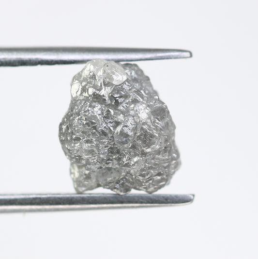 3.15 CT Raw Rough Grey Uncut Raw Diamond For Engagement Ring - JayKrishna Diamond