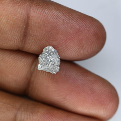 3.15 CT Raw Rough Grey Uncut Raw Diamond For Engagement Ring - JayKrishna Diamond
