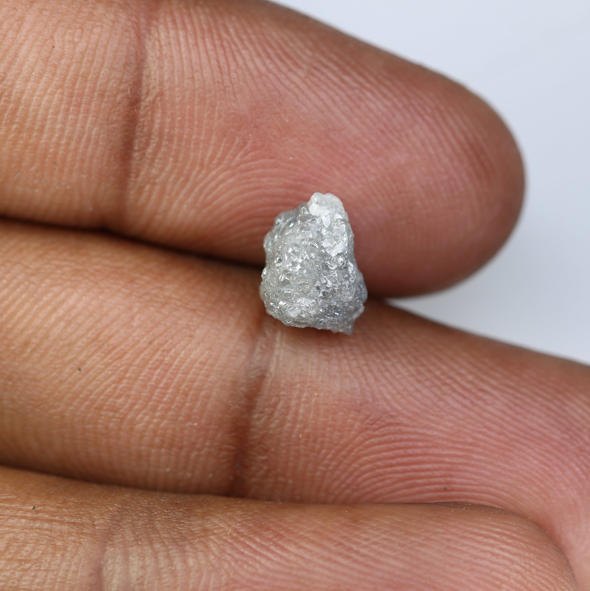 3.15 CT Raw Rough Grey Uncut Raw Diamond For Engagement Ring - JayKrishna Diamond