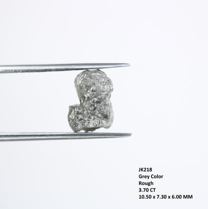 3.70 CT Grey Irregular Cut Raw Rough Diamond For Engagement Ring - JayKrishna Diamond