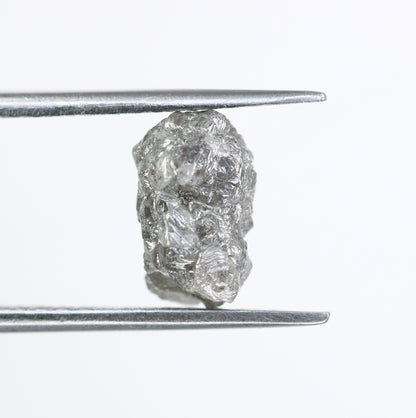 3.70 CT Grey Irregular Cut Raw Rough Diamond For Engagement Ring - JayKrishna Diamond