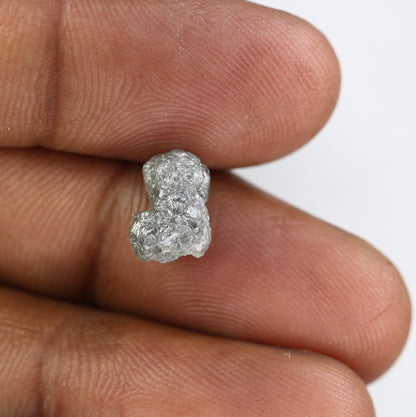 3.70 CT Grey Irregular Cut Raw Rough Diamond For Engagement Ring - JayKrishna Diamond