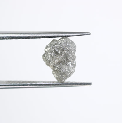 3.31 CT Grey Rough Irregular Cut Raw Diamond For Engagement Ring - JayKrishna Diamond