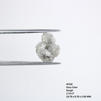 2.74 CT Grey Rough Raw Uncut Diamond For Engagement Ring - JayKrishna Diamond